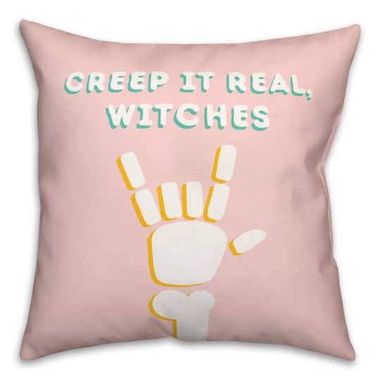 Creep It Real Witches Throw Pillow